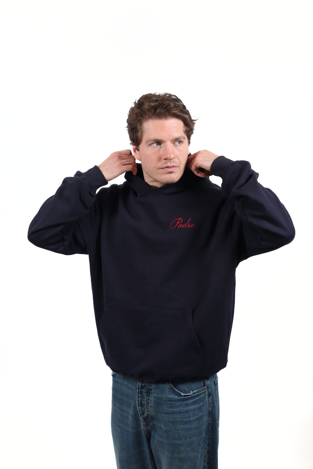 Script Hoodie – Midnight Navy