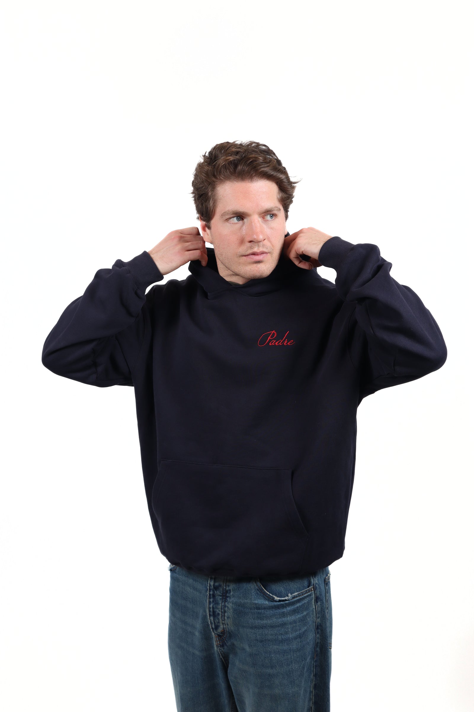 Script Hoodie – Midnight Navy